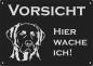 Preview: Labrador | Aluminium Warnschild